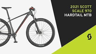 2021 Scott Scale 970 Hardtail Mountain Bike  Grey [upl. by Yhtorod530]