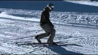 Freeheel Starters Lesson  Introduction to Telemark Skiing [upl. by Atteynek606]