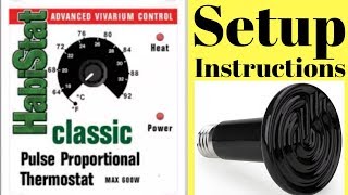 Reptile Thermostat Setup  How To Setup A Pulse Proportional Thermostat [upl. by Gninnahc]