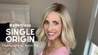 SINGLE ORIGIN by Belle Tress Champagne With Apple Pie Wig Review [upl. by Wilhide640]