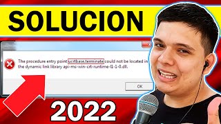 ✅Como SOLUCIONAR Error ucrtbaseterminate not found in dll apimswincrtruntimel110dll [upl. by Edivad]