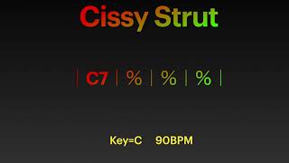 Cissy Strut backing track KeyC 90BPM The Meters バッキング アドリブ improvisation [upl. by Emelun]