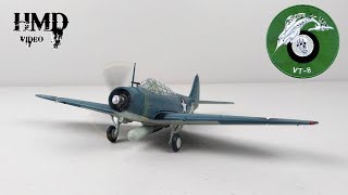 Douglas TBD1 Devastator US Navy VT8 USS Hornet Torpedo Bomber 172 Diecast Model [upl. by Odraude]