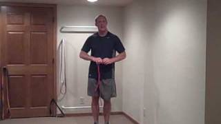 Resistance Band Training Tip for shortening the band [upl. by Gnaht]