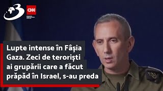 Lupte intense în Fâșia Gaza Zeci de teroriști ai grupării care a făcut prăpăd în Israel sau preda [upl. by Atazroglam]