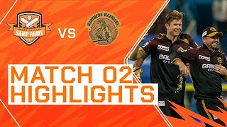 2023 Abu Dhabi T10 Match 2 Highlights Northern Warriors vs Morrisville Samp Army  Season 7 [upl. by Nylehtak]