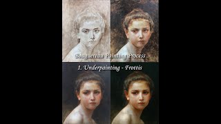 painting timelapse 1  portrait technique  bouguereau [upl. by Lidstone]