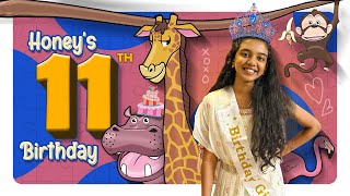 Honey’s 11th Birthday 🥳  VAAS Family  Telugu vlogs [upl. by Noyerb]