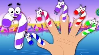 Candy Cane Finger Family Song Nursery Rhymes [upl. by Proctor]