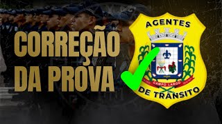 AGENTES DE TRÂNSITO CAMPO LARGO  CORREÇÃO DA PROVA [upl. by Nywloc976]