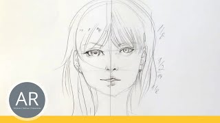 Zeichnen lernen Akadmie Ruhr Tutorials Portrait Zeichnen  Als manga oder realistische Zeichnung [upl. by Aimahs150]