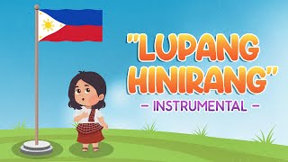 Lupang Hinirang  Bayang Magiliw  Instrumental with Lyrics [upl. by Siwel]