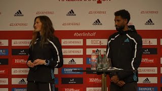 GENERALI BERLINER HALBMARATHON 2022 Press Conference [upl. by Bakki926]