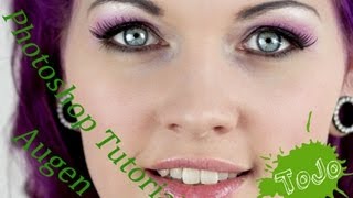 Photoshop CS Tutorial  schnell und einfach Augen bearbeiten [upl. by Ilarin]