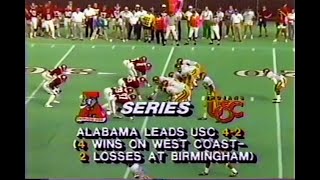 1985 Aloha Bowl 15 Alabama vs USC No Huddle [upl. by Schurman350]