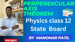 Perpendicular axes theorem rotational dynamics class 12 Physic [upl. by Newob872]