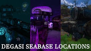 Where To Find All Degasi Seabases  Degasi Seabase Locations Tutorial  Subnautica [upl. by Kered306]