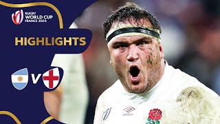 England outmuscle Argentina in bronze final  Argentina v England  Rugby World Cup 2023 Highlights [upl. by Eicnarf951]