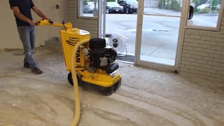 How to Polish Old Concrete Floors to a 1500 Grit High Gloss Shine With A Concrete Floor Grinder [upl. by Magnuson391]