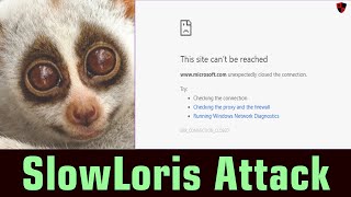 HINDI Taking down Web Servers with SlowLoris  Low and Slow Denial of Service [upl. by Atnicaj]