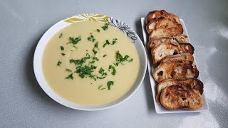 شوربة الكراث والكرفس soupe de poireau et céleri rave [upl. by Lianne]