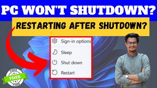 Fix Windows Wont Shutdown  Restart Automatically After Shutdown [upl. by Eydie184]