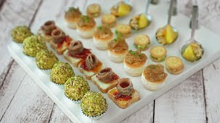 5 canapés fáciles y rápidos sin tener que cocinar [upl. by Ajat]