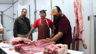 Cook Pigs Ranch WHOLE PIG BUTCHERING DEMO 1 [upl. by Royden]