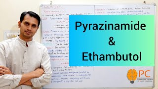 Antitubercular drugs Part 4 Pharmacology of Pyrazinamide and Ethambutol [upl. by Leanatan336]