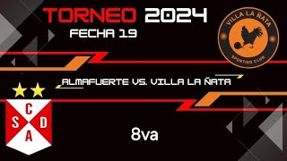 Almafuerte vs La Ñata 8va div Fecha 19 Torneo 2024 [upl. by Aietal]