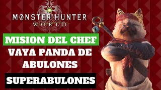 Monster Hunter World l Recolección Superabulones l Vaya panda de abulones l [upl. by Rip689]