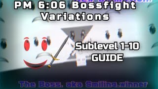 Sublevel 110  PM 606 Bossfight Variations Remastered GUIDE [upl. by Eneg]