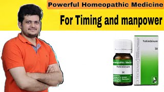 Increase Timing amp Man Power  yohimbinum Homeopathic Medicine  How to use [upl. by Hnah]