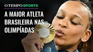 Rebeca Andrade é ouro nas Olimpíadas de Paris veja os números da ginasta [upl. by Notffilc972]