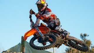 Jeffrey Herlings hard pack training for 2013 World MX2 Series [upl. by Favianus]