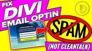 How to Fix Divi Email Optin Spam not Cleantalk [upl. by Adiahs832]