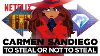 Carmen Sandiego To Steal or Not To Steal Interactive Game Trailer  Netflix After School [upl. by Nahsaj]