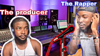 Rappers in the studio nowadays be like TikTok Shorts [upl. by Viradis]