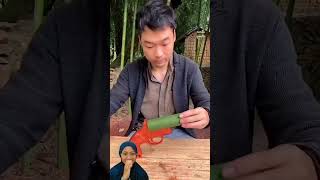 BUATKAN ADEK PISTOL KAYU BIAR DIA SEMANGAT LAGI 🤩 funny dubbing shorts motivationalvideo [upl. by Rhys]