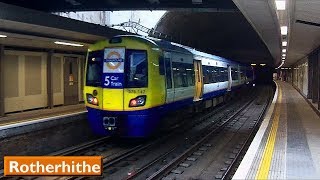 Rotherhithe  East London Line  London Overground  British Rail Class 378 [upl. by Brockwell]