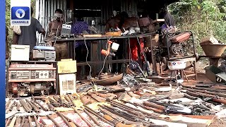 Army Uncovers Illegal Arms Factory In Delta State [upl. by Nagiam]