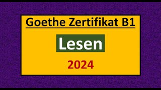 Goethe Zertifikat B1 Lesen Modelltest mit Antworten am Ende  Vid  202 [upl. by Bluefield]