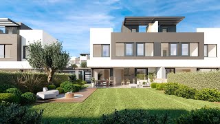 Casas pareadas en venta de obra nueva en zona Atalaya Golf Estepona [upl. by Sinnek]