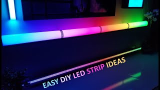 DIY LED STRIP DIFFUSER IDEAS [upl. by Zapot]