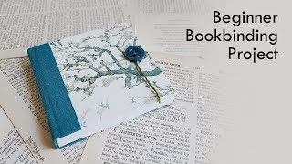 BEGINNER BOOKBINDING PROJECT  Art Journal [upl. by Ahcarb]