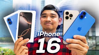 Rp45 JUTA UNBOXING iPhone 16 amp 16 PRO [upl. by Lladnar]