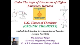 Methods to determine reaction mechanism Part 2 Isotopic Labelling [upl. by Lemmueu235]