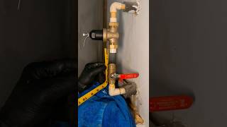 Replacing a water pressure regulator and shut off valve on CPVC 💦 plumbing plumber asmr diy [upl. by Drofkcor]