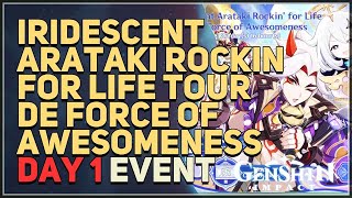 Iridescent Arataki Rockin for Life Tour de Force of Awesomeness Genshin Impact [upl. by Iolenta411]