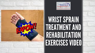 Wrist sprain treatment and rehabilitation exercises video [upl. by Leugar454]